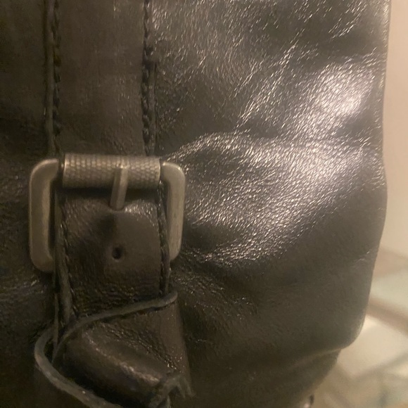 NEW STUNNING SAM EDELMAN Two Toned Studded black/burnished orange leather boots. - Picture 5 of 14